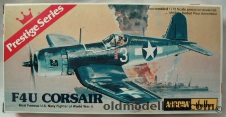 Aurora-Heller 1/72 F4U-1D Corsair - VF-84 Bunker Hill/VF-17 Ace Ira Kepford/VF-17 Ace Jim Streig - (F4U1D), 6601 plastic model kit